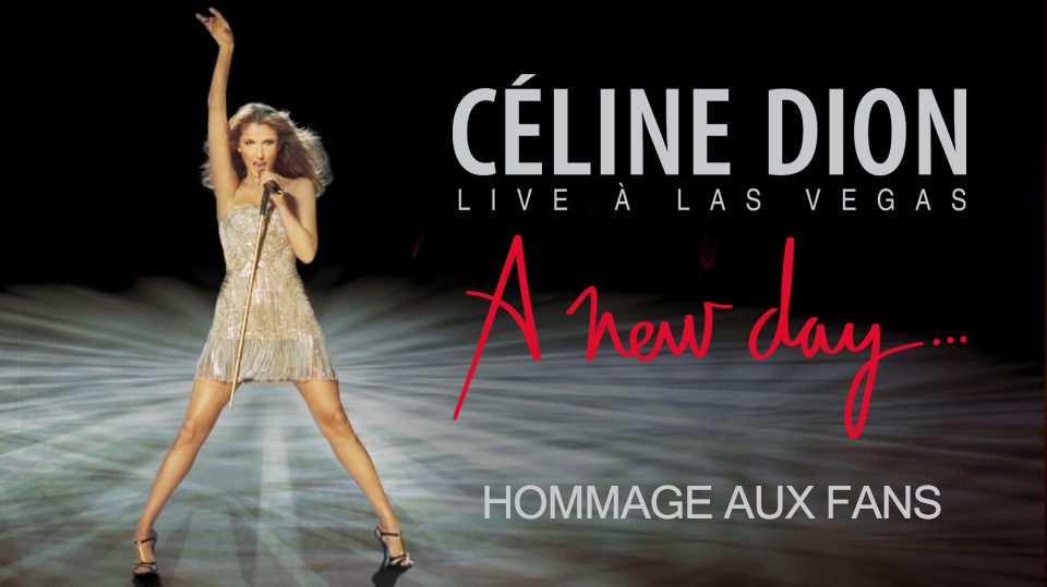 Photo logo Céline Dion A new day hommage aux fans